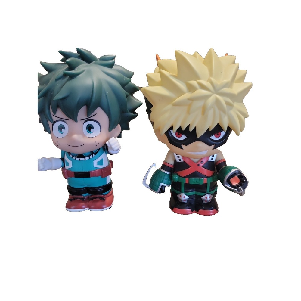 Katsuki Bakugo Nendoroid My Hero Academia Figurine Coin Bank 9"   Lot of 2